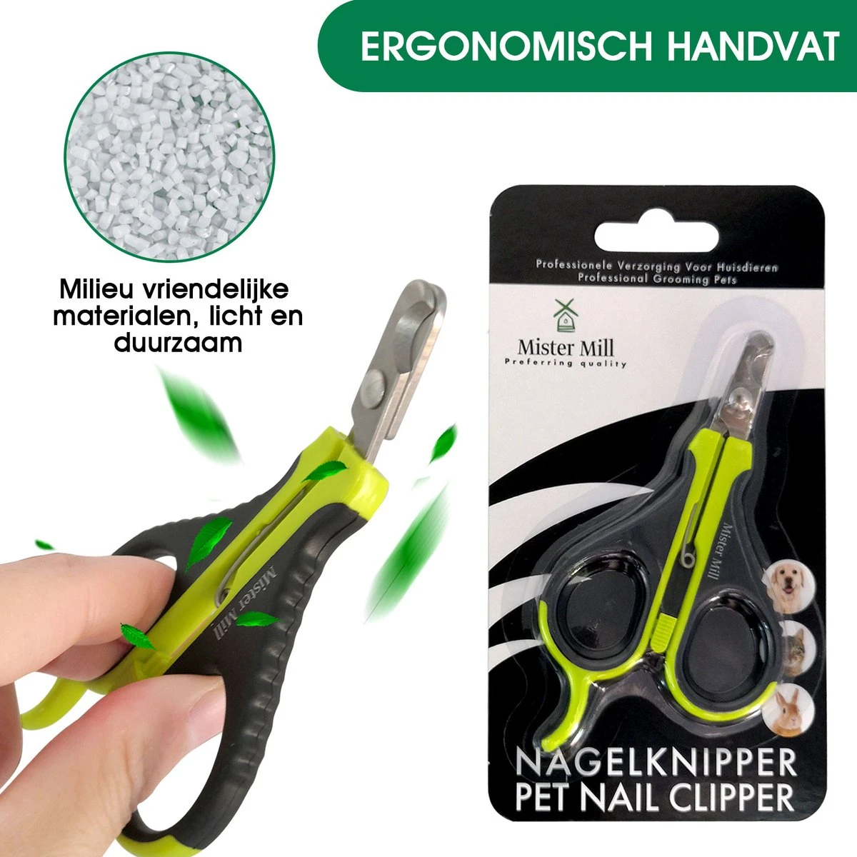 Mister Mill Nagelknipper Kat - Nagelschaar - Kleine Hond (Max. 10 Kg.) Vogel En Knaagdier 8 Mister Mill Nagelknipper Kat - Nagelschaar - Kleine Hond (Max. 10 Kg.) Vogel En Knaagdier - Afbeelding 6