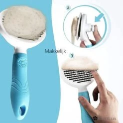 Merkloos Dierenborstel - Haarborstel Huisdieren - Borstel Voor Vacht Huisdier - Borstel Kat - Borstel Hond - Makkelijk Haar Verwijderen Met één Klik - Inclusief Speeltje - Kam Huisdier - Vachtverzorging - Massage -Huisdier Benodigdheden 1200x1200 165