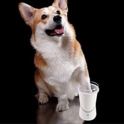 Merkloos Elektrische Hondenpootreiniger Draagbare Pet Voetenreinigingsborstel Zuigerkom Hondenvoetenreiniger Wasmachine Zachte Siliconenborstels Voor Modderige Poten Oplaadbare USB -Huisdier Benodigdheden 1200x1200 173