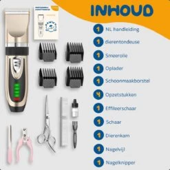 Pawwy Dieren Tondeuse Set Draadloos Voor Honden En Katten – Voor Dikke Vacht - Hondentondeuse – Hondentrimmer - Scheerapparaat - Goud -Huisdier Benodigdheden 1200x1200 202
