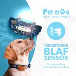 PET DOG® | Anti Blafband Voor Honden | 3 T/m 60 Kg | Oplaadbaar | Anti Blaf Band | Trainingsband | Vibratie En Geluid | Diervriendelijk | Shock Aan/uit Instelbaar -Huisdier Benodigdheden 1200x1200 244