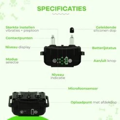 Petz - Anti Blafband - Anti Blafband Voor Kleine En Grote Honden - 5-55 KG - Vibratie En Audio - Diervriendelijk - GEEN Schokken - Opvoedingshalsband Zonder Schok En Diervriendelijk - Waterdicht - Oplaadbaar -Huisdier Benodigdheden 1200x1200 292