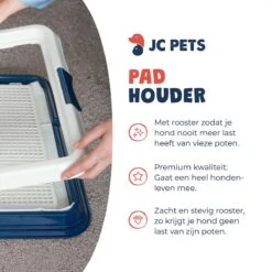 JC Pets Premium Pad Houder Met Rooster - Inclusief 20 Puppy Training Pads - Hondentoilet - Zindelijkheidstraining Hond -Huisdier Benodigdheden 1200x1200 337