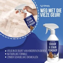 Petsly Odour & Stain Remover - Geurverwijderaars - Urine Vlekken Verwijderen Urinegeur Verwijderen Met Plantaardige Enzymen - 1L -Huisdier Benodigdheden 1200x1200 391