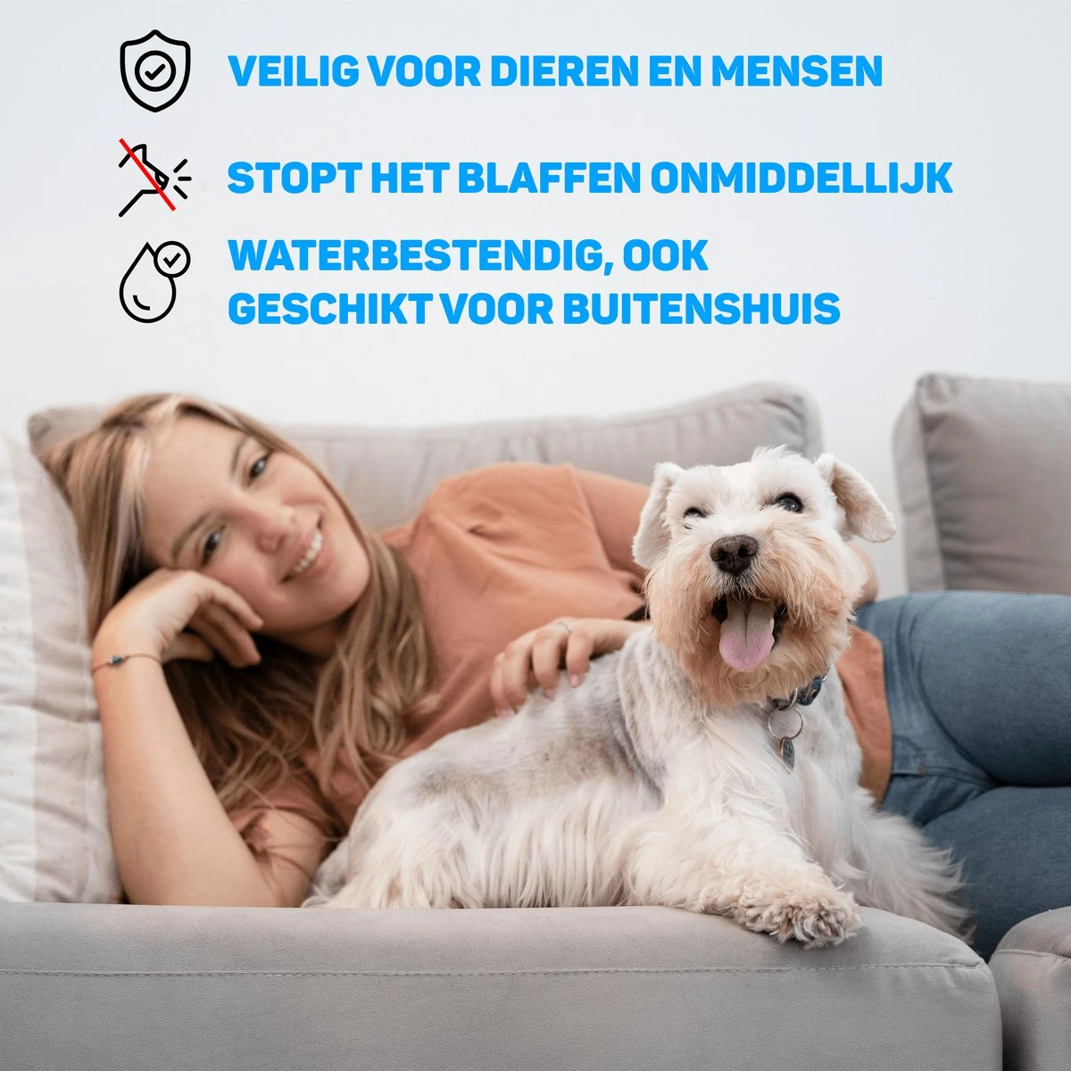 Vulpes Pets® Anti Blaf Apparaat Pro - Anti Blafband Voor Alle Honden - Luxe Hondentrainer - Diervriendelijk & Zonder Schok - Inclusief 9V Batterij - Waterbestendig - Ophangbaar - Instelbare Ultrasone Niveauregeling - 4 Standen 8 Vulpes Pets® Anti Blaf Apparaat Pro - Anti Blafband Voor Alle Honden - Luxe Hondentrainer - Diervriendelijk & Zonder Schok - Inclusief 9V Batterij - Waterbestendig - Ophangbaar - Instelbare Ultrasone Niveauregeling - 4 Standen - Afbeelding 6