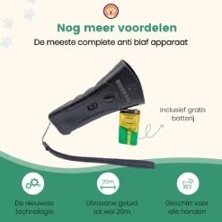 Dierboel Professionele Anti Blaf Apparaat 2022 - Diervriendelijke Ultrasoon Anti Blaf Apparaat - Voor Het Trainen Van Kleine & Grote Honden - Zonder Schok -Huisdier Benodigdheden 1200x1200 461