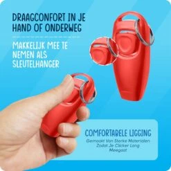 VEDIC® - Luxe Clicker Met Fluit - Clickertraining - Rood - Bevestigingsring - Fluit - Hondentraining 12 VEDIC® - Luxe Clicker Met Fluit - Clickertraining - Rood - Bevestigingsring - Fluit - Hondentraining -Huisdier Benodigdheden 1200x1200 497