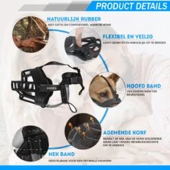 Sharon B Muilkorf Hond - Zwart - XL - Comfortabel - Snuitomtrek 34 Tot 37 Cm - Voor Grote Honden 15 Sharon B Muilkorf Hond - Zwart - XL - Comfortabel - Snuitomtrek 34 Tot 37 Cm - Voor Grote Honden -Huisdier Benodigdheden 1200x1200 531