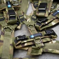 AnnyX Hondentuig - FUN - LIMTED EDITION - Speurtuig - Camouflage - Legergroen - Maat S - Borstomvang 52-64cm - Gewicht Hond 9 -19 Kg - My K9 -Huisdier Benodigdheden 1200x1200 546