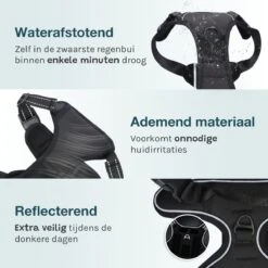 Hondentuigje Medium – Hondenharnas - Anti Trek Tuig Hond – Y Tuig – Reflecterend – Zwart – Maat M 12 Hondentuigje Medium – Hondenharnas - Anti Trek Tuig Hond – Y Tuig – Reflecterend – Zwart – Maat M -Huisdier Benodigdheden 1200x1200 571