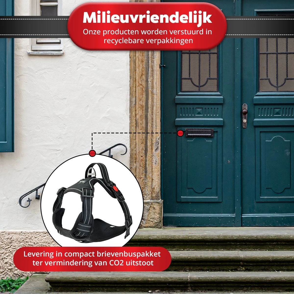 Purrr Fect Hondentuigje - Anti-Trek Tuig - Hondenharnas - Y Tuig Hond - Waterproof - Reflecterend - Verstelbaar - Maat L 4 Purrr Fect Hondentuigje - Anti-Trek Tuig - Hondenharnas - Y Tuig Hond - Waterproof - Reflecterend - Verstelbaar - Maat L - Afbeelding 2