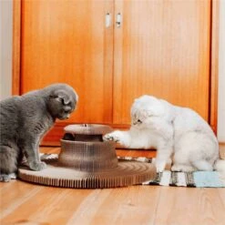 District 70 MAZE 3-in-1 Opvouwbare Kartonnen Kattenmand - Inclusief Catnip Balletje - Voor Slapen, Spelen En Krabben! -Huisdier Benodigdheden 1200x1200 740