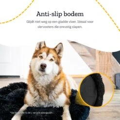 All 4 Pets Supply® Hondenmand Donut - Maat M - Geschikt Voor Honden Tot 50 Cm - Hondenkussen - Zwart -Huisdier Benodigdheden 1200x1200 757