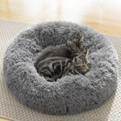 InnovaGoods - Dierenmand - 60cm - Hondenmand - Kattenmand - Fluffy - Anti Stress - Extra Zacht - Anti Slip - Grijs -Huisdier Benodigdheden 1200x1200 786