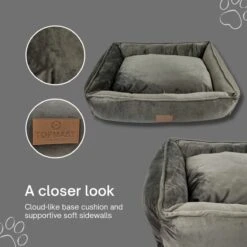 Topmast Soft Velours - Hondenmand - 75 X 58 Cm - L - Grijs - Hondenbed - Hondenkussen - Luxe Hondenmanden - Machinewasbaar Binnenkussen 10 Topmast Soft Velours - Hondenmand - 75 X 58 Cm - L - Grijs - Hondenbed - Hondenkussen - Luxe Hondenmanden - Machinewasbaar Binnenkussen -Huisdier Benodigdheden 1200x1200 806