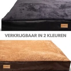 PrimePlus Hondenkussen XL Antraciet - 120x80x10 CM - Zacht En Luxe Hondenmand - Hondenbed - Hondenmat - Orthopedisch Hondenkussens -Huisdier Benodigdheden 1200x1200 824