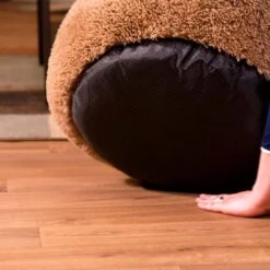 Peaceful Pooch M - Pluizig Hondenbed - 76cm Diameter - Opvouwbaar - In Verschillende Maten. Kattenbed - Wasbaar - Uitneembare Vulling - Ontspant Gewrichten En Spieren - Anti-slip Noppenbodem -Huisdier Benodigdheden 1200x1200 885