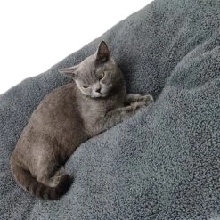 Pochon Pet - Hondenkussen - 70 X 50 Cm - Donkergrijs - Pluche - L -Huisdier Benodigdheden 1200x1200 909