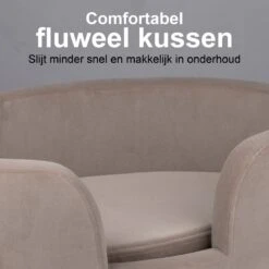 Maxxpro Pet Bed - Huisdieren Tot 80KG - Zacht Fluwelen Kussen - Verhoogd Katten- En Hondenbed - Grijs - 60,5 X 40,5 X 23,5 Cm -Huisdier Benodigdheden 1200x1200 961