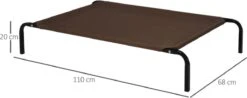 Hondenbed - Hondenstretcher - Honden Ligbed - Inclusief 2 Overtrekhoezen - XL - 110x68cm - Grijs En Koffie -Huisdier Benodigdheden 1200x476