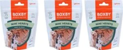 Proline Boxby Puppy Snacks, Mini Hearts. Inhoud: 100 Gram. Per 3 Verpakkingen