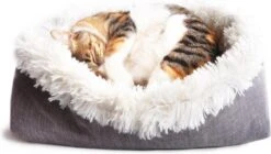Reayou Kattenmand - Kattenkussen - Kattenbed Hondenkussen - Hondenmand - Grijs- 51 X 61 Cm -Huisdier Benodigdheden 1200x682 2