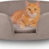 Maxxpro Pet Bed - Huisdieren Tot 80KG - Zacht Fluwelen Kussen - Verhoogd Katten- En Hondenbed - Grijs - 60,5 X 40,5 X 23,5 Cm -Huisdier Benodigdheden 1200x684 1