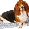 Happysnoots Hondenkussen 70 X 50cm - Hondenbed - Donut Dog Bed - Fluffy - Grijs - Wasbaar -Huisdier Benodigdheden 1200x686