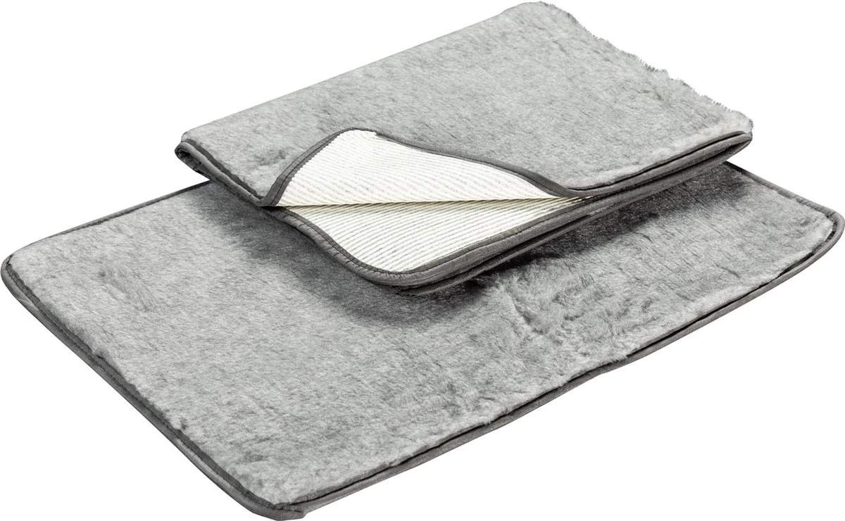 Lovely Nights Vetbed/kleed Anti-slip Mouse Grey 120x75 Rechthoek 3 Lovely Nights Vetbed/kleed Anti-slip Mouse Grey 120x75 Rechthoek
