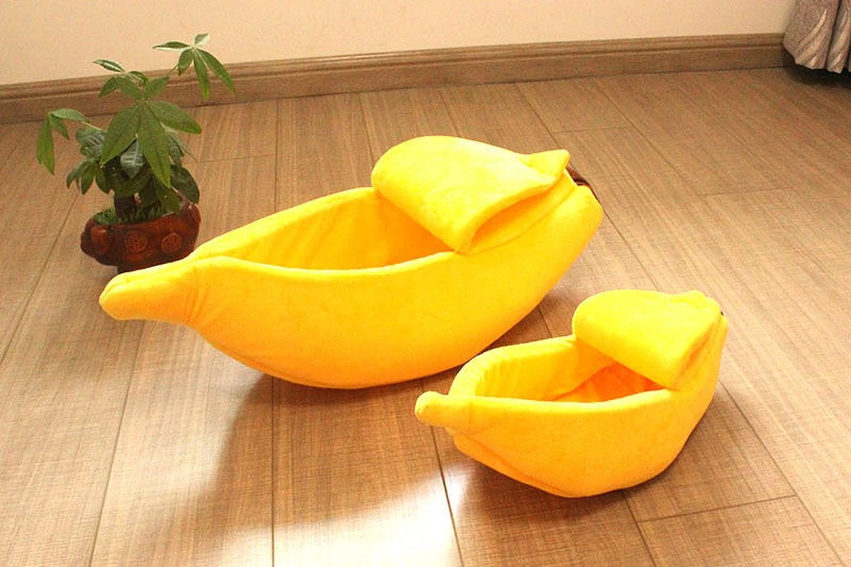 N/A Kattenhuis Banaan L - Hondenhuis Banaan L - 65x25x18 Cm - Kattenmand - Hondenmand - Dierenmand - Cadeau Kat 3 N/A Kattenhuis Banaan L - Hondenhuis Banaan L - 65x25x18 Cm - Kattenmand - Hondenmand - Dierenmand - Cadeau Kat