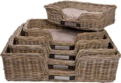 Happy-House Rieten Hondenmand - XL - 90 X 70 Cm Incl Kussen -Huisdier Benodigdheden 1200x828 2