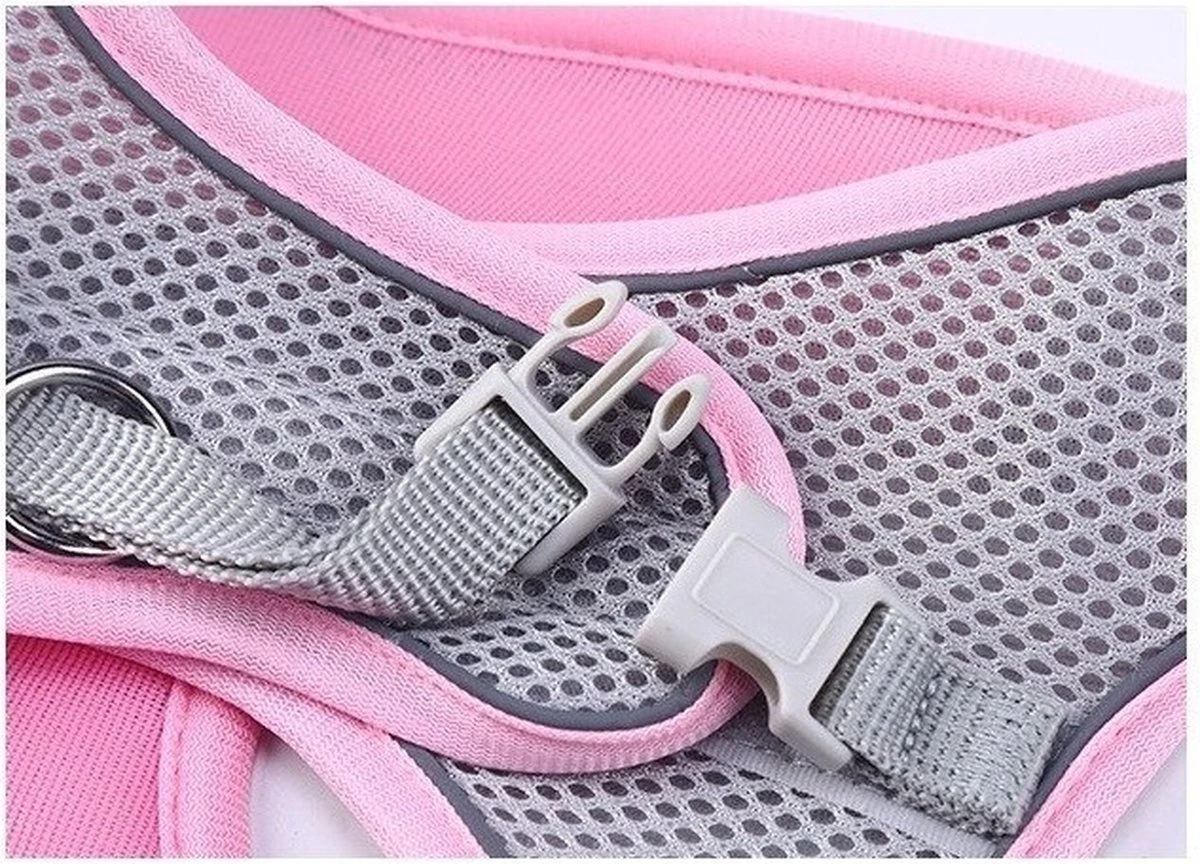 Hondentuigje Voor Kleine Puppy's & Kleine Honden - Blauw - Maat M 10 Hondentuigje Voor Kleine Puppy's & Kleine Honden - Blauw - Maat M - Afbeelding 8