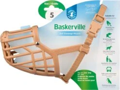 Baskerville Classic Muzzle Muilkorf - Maat 5 -Huisdier Benodigdheden 1200x906 1