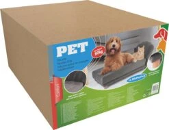 Maxxpro Katten- En Hondenbank - Grijs - Verhoogd Met Houten Poten - Fluweel Materiaal - 90 X 44 X 34 Cm - Huisdieren Tot 80 KG -Huisdier Benodigdheden 1200x921 1