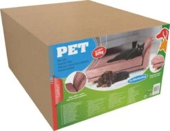 Maxxpro Katten- En Hondenbank - Roze - Verhoogd Met Houten Poten - Fluweel Materiaal - 90 X 44 X 34 CM - Huisdieren Tot 80 KG -Huisdier Benodigdheden 1200x922
