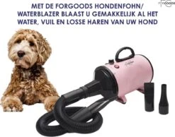 Forgoods Professionele Hondenfohn - Waterblazer Voor Honden - Hondenfohn Met 4 Opzetstukken - 2800W Verstelbaar Vermogen - Roze 17 Forgoods Professionele Hondenfohn - Waterblazer Voor Honden - Hondenfohn Met 4 Opzetstukken - 2800W Verstelbaar Vermogen - Roze -Huisdier Benodigdheden 1200x942