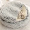 Kattenmand - Luxe Kattenbed - Kattenkussen - Donut - 65cm - Grijs -Huisdier Benodigdheden 1200x948