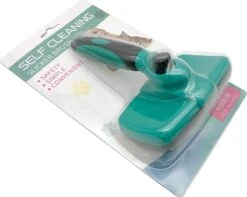 ElegaPet Hondenborstel Groen - Hondenhaar Verwijderen - Kat En Hondenkam - Slickerborstel Hond En Kat - Groomer - Ondervacht Kam Hond - Borstel Hond - Hondenborstel Langharig En Kortharig - Slickerborstel - Anti Klit/Knopen/Huidschilfers -Huisdier Benodigdheden 1200x958