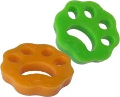 Merkloos Huisdierhaar Verwijderaar – Haarverwijderaar Voor Huisdieren- Pluizenverwijderaar - Furzapper - Kattenhaar Verwijderaar - Voor In De Wasmachine En Droger - 2 Stuks In 1 Verpakking - Kleur: Groen & Oranje -Huisdier Benodigdheden 1200x973