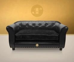 Luxe Hondensofa - ENJOYMENT - Zwart -Huisdier Benodigdheden 1200x999 2