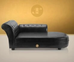 Roefie - Luxe Hondensofa CHIQUE - Zwart - Eco-leer -Huisdier Benodigdheden 1200x999 3