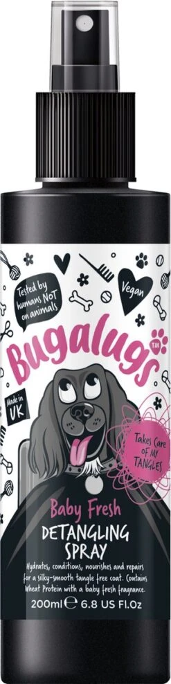 Bugalugs - Vachtverzorging Hond - Baby Fresh Gift Set - Hondenshampoo - Hondenparfum - Anti-klit Spray - 650 Ml - Kerstcadeau -Huisdier Benodigdheden 300x1200