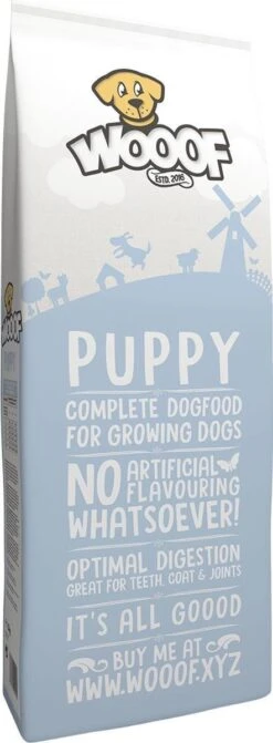 WOOOF Puppy 18KG - Geperste Puppy Brokken - Puppyvoer - Hondenvoer Puppy - Puppybrokken - Puppy Voer -Huisdier Benodigdheden 442x1200 1