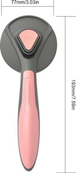 Pakeway T9 - Kattenborstel - Zelfreinigende Kattenkam - Roze - Massageborstel - 19,3 Cm -Huisdier Benodigdheden 527x1200