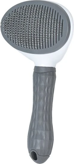 Kattenborstel - Hondenborstel - Pluizenverwijderaar - Haarverwijderaar Voor Huisdieren - Hondenkam - Kattenkam - Huisdierhaar Verwijderaar - Ontpluizer - Kattenhaar & Hondenhaar Verwijderaar - Voor Langharig & Kortharig - Grijs -Huisdier Benodigdheden 546x1200