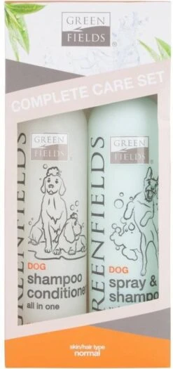 Greenfields Vacht Verzorging Set Voor Honden Shampoo, Conditioner & Droogshampoo