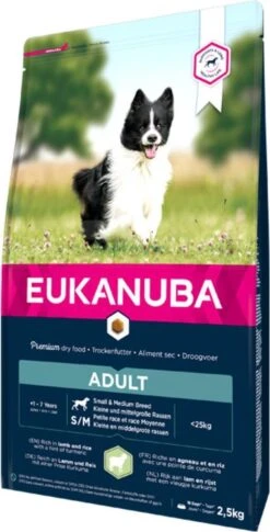 Eukanuba Dog Adult Small/Medium Breed Lamb / Rice - 12 KG -Huisdier Benodigdheden 611x1200 2