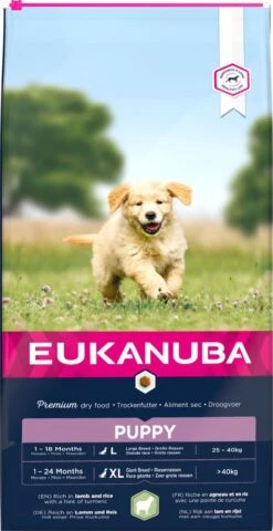 Eukanuba Dog Puppy & Junior - All Breeds - Lamb & Rice - 12 Kg -Huisdier Benodigdheden 618x1200