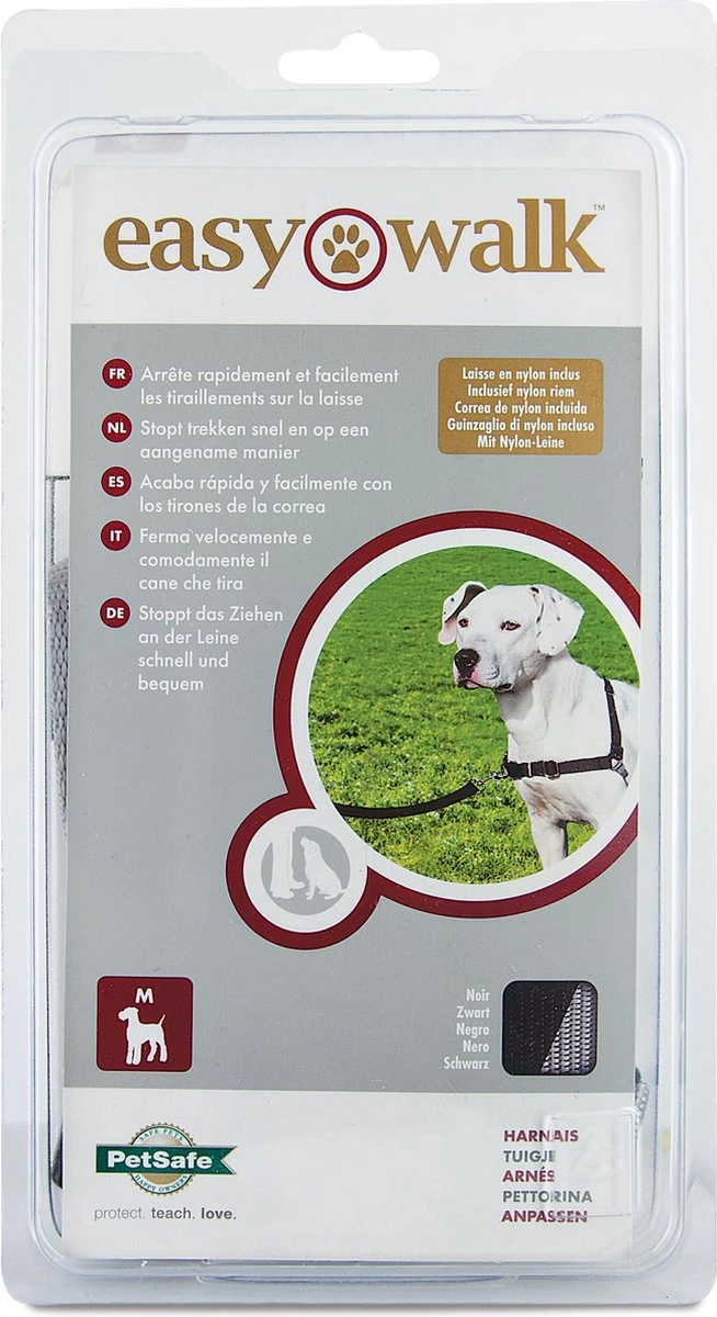 PetSafe Easy Walk® - Hondentuigje - Zwart - M - 51-71 Cm 3 PetSafe Easy Walk® - Hondentuigje - Zwart - M - 51-71 Cm - Afbeelding 2