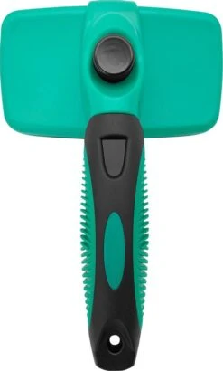 ElegaPet Hondenborstel Groen - Hondenhaar Verwijderen - Kat En Hondenkam - Slickerborstel Hond En Kat - Groomer - Ondervacht Kam Hond - Borstel Hond - Hondenborstel Langharig En Kortharig - Slickerborstel - Anti Klit/Knopen/Huidschilfers -Huisdier Benodigdheden 723x1200